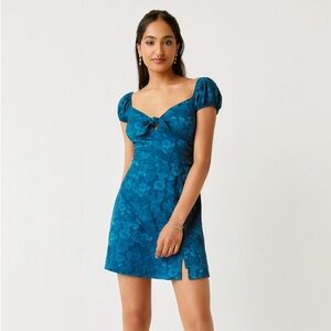 Ava Floral Jacquard Mini Dress